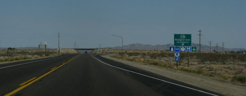 On the road near China Lake