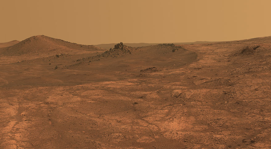 The actual surface of Mars within a 2% world-line variance.