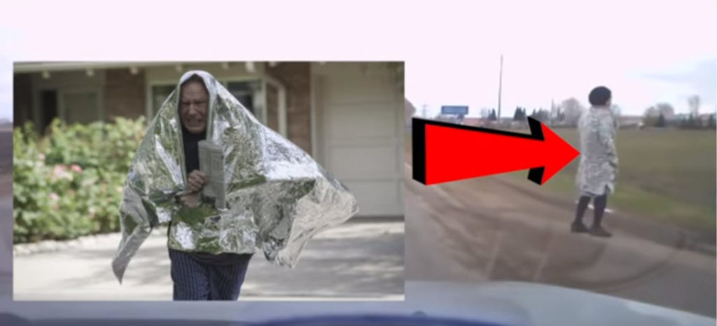 Protective foil coat.