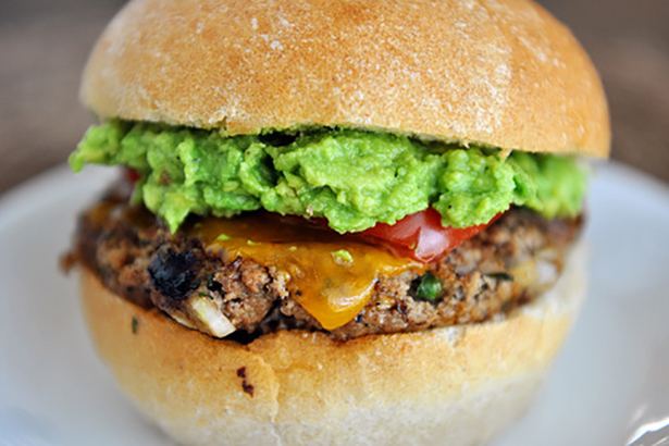 Delicious hamburger.
