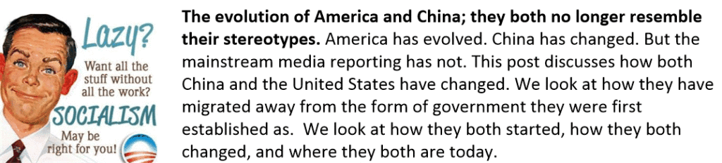 Evolution of the USA and China.