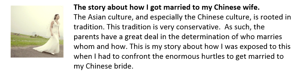 How I got married in China.