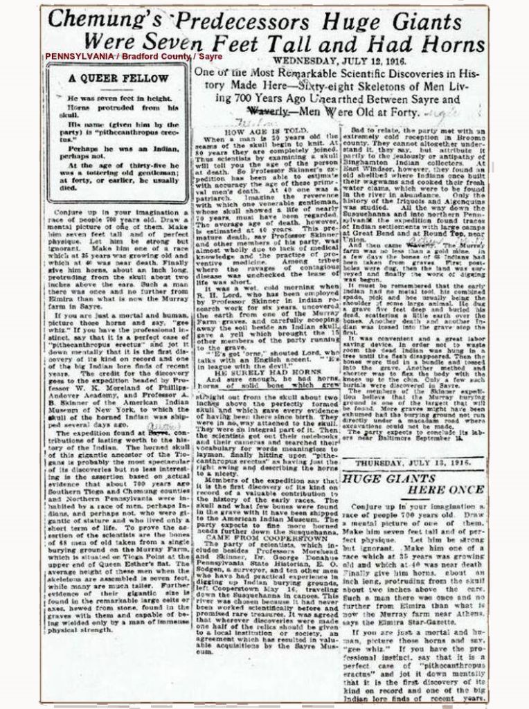 A discovery of the burial of vintage Susquehannocks. There are historical records that the investigator needs to research in order to know the true story of the susquehannock people.