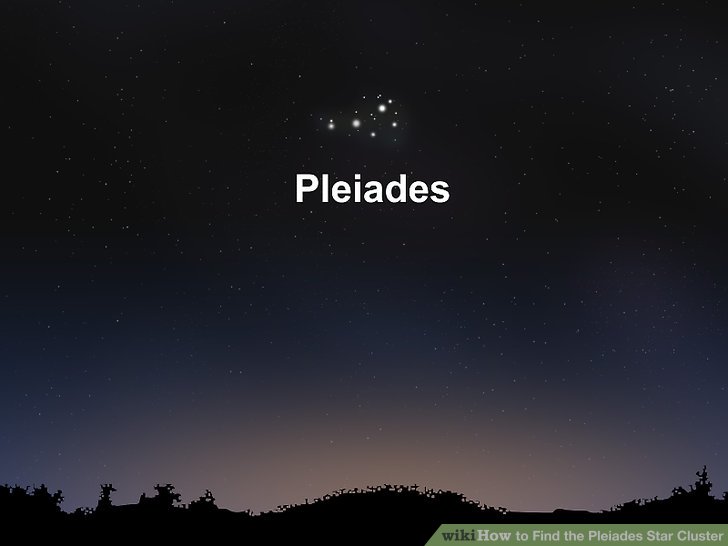 The Pleiades star cluster.