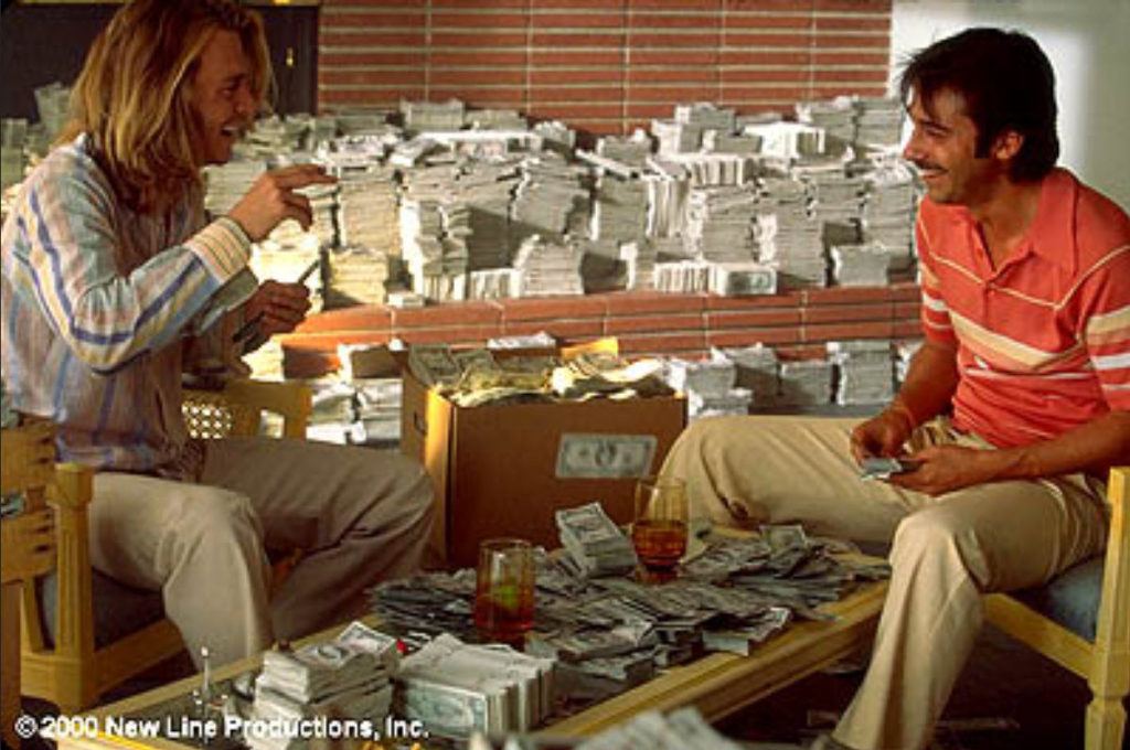 Scene from the movie "Blow" starring Johnny Depp.