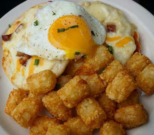 Breakfast with potatoes