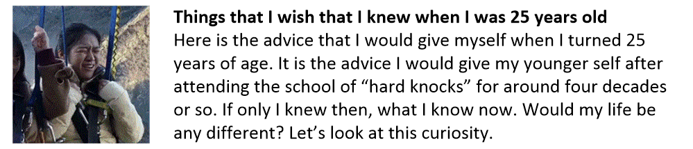Things I wish I knew.