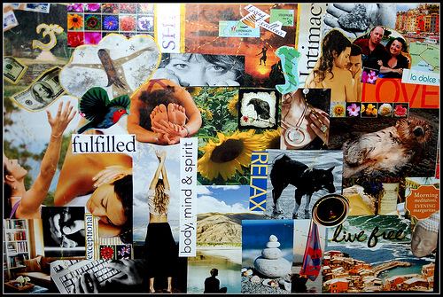 Another example of an inspiration / dream / intention board.
