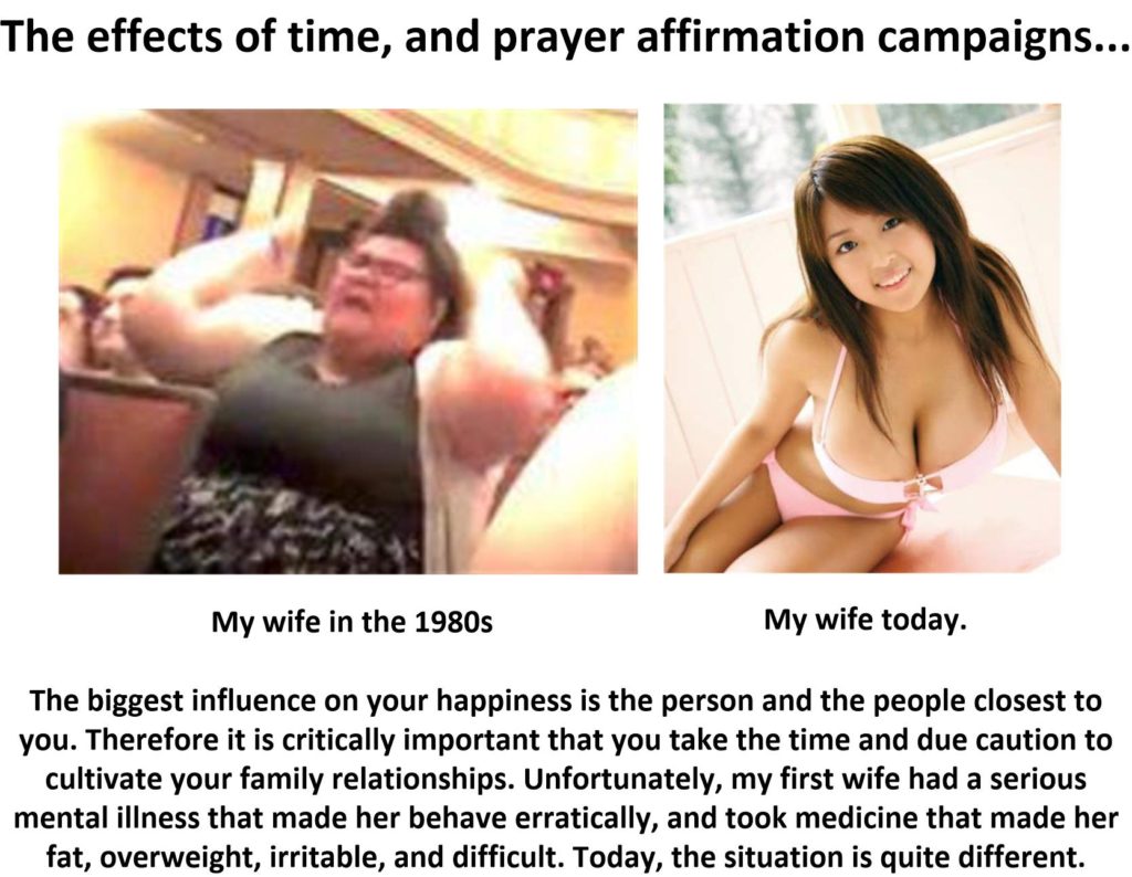 You know, the BIGGEST influence in your happiness, your success in life, and you ability to be happy is your spouse. It's true and I do believe it.
