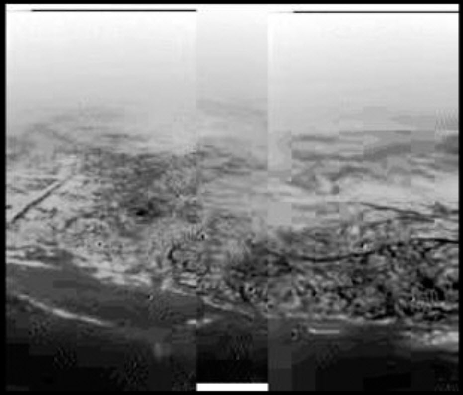 Descent on to Titan.
