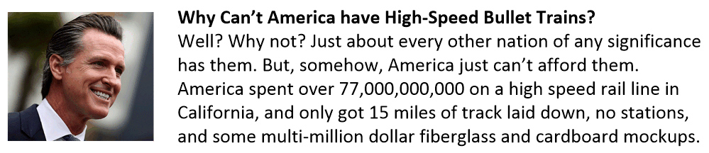 Why no High-Speed rail in the USA?