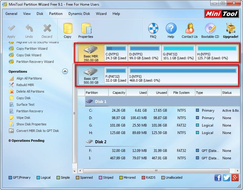 Partitioning a hard drive into separate drives.