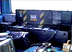 The Time Displacement Machine in a van.