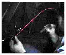 . Laser light distorted by the gravity field!