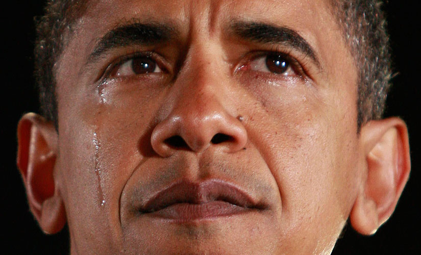 So many pictures of Barrack Obama crying. It's all over the internet. That's what happens when you have r-strategy individuals in charge of the American media. Crying Barrack