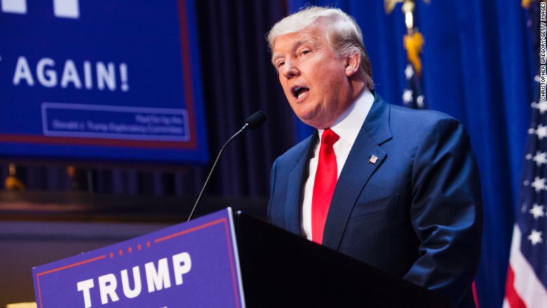 Donald Trump as president.