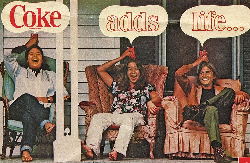 Advertisements are a reflection of the time that we live in. Coke