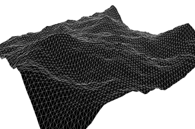 MWI geometic map showing an arraw of highest probability world-lines in a seven second cluster of time.