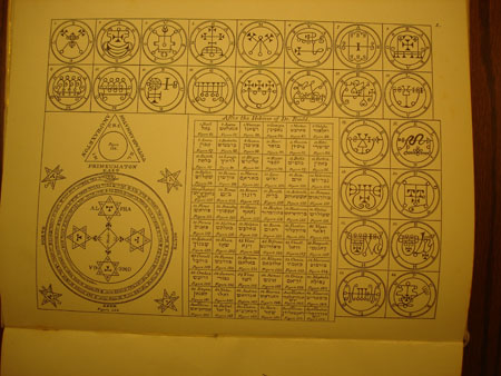 The Goetia; inside the book.