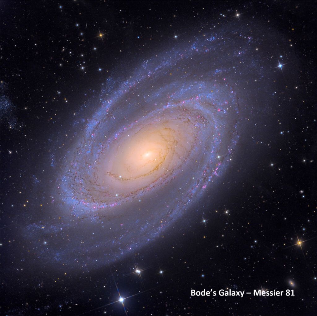 The universe if full of galaxies and other unique and interesting features. The galaxy known as Bode's Galaxy (Messier 81) is very similar to our very own Milky Way Galaxy. Bode's Galaxy - Messier 81.