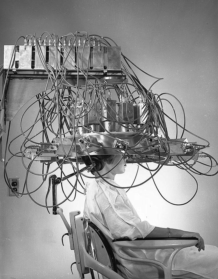 Image is for illustrative purposes only. Vintage mind control device.