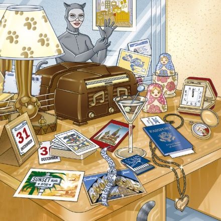 This is what I observed in my visual "sight" while sitting in the ELF chamber on the base. Al Stewart Year of the Cat album art - Rear cover.