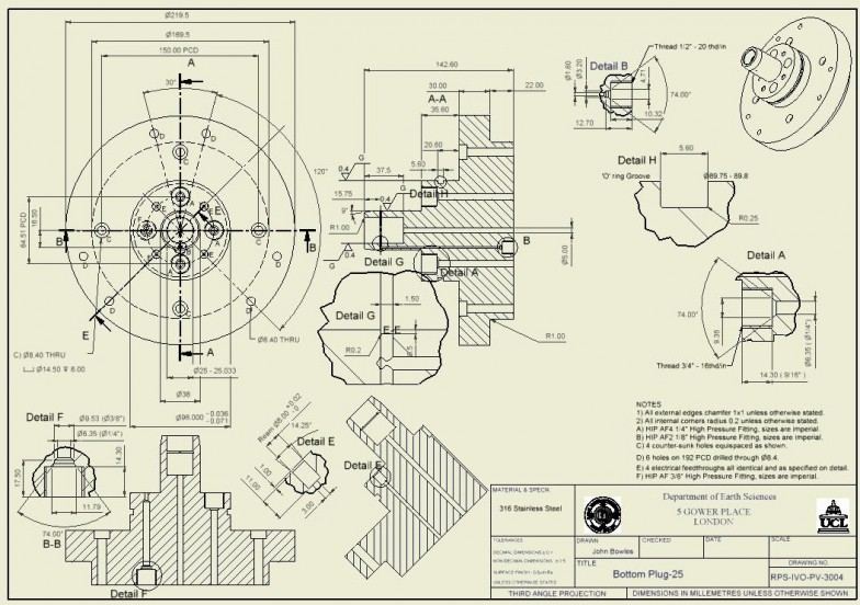 Tech drawing.