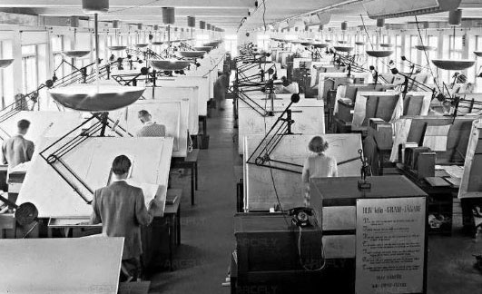 Drafting pit