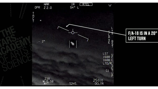 Over a two-week period in late 2004, an unknown, 45-foot long Tic Tac shaped object played cat and mouse with the U.S. Navy off the coast of California. The mighty U.S.S. Nimitz aircraft carrier, and its support ships including the U.S.S. Princeton, carrying the most sophisticated sensor systems in the world, repeatedly detected recurring glimpses of the Tic Tac but were unable to lock on. On Nov.14, F-18s were ordered into the area and saw it up close. Veteran pilot Dave Fravor, commander of the elite Black Aces unit, says the Tic Tac reacted to the presence of the F-18s then took off like a bullet fired from a gun. "It takes off like nothing I've ever seen. One minute it's here, and off, it's gone," said retired Navy pilot David Fravor. In the explosion of media interest that followed the Pentagon's release of the Tic Tac video along with recordings of two other encounters, Commander Fravor expressed the opinion that the technology was far more advanced than anything known on earth.