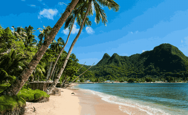 The amazingly beautiful American Samoa island. It is well worth a visit, provided you have the time and the resources.