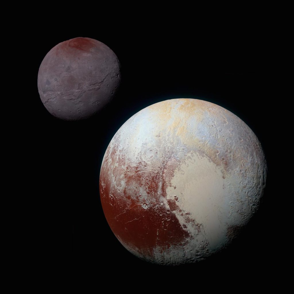 Pluto and moon