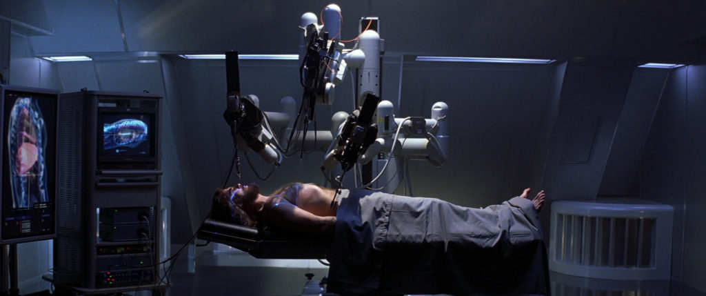 MWI probe implantation