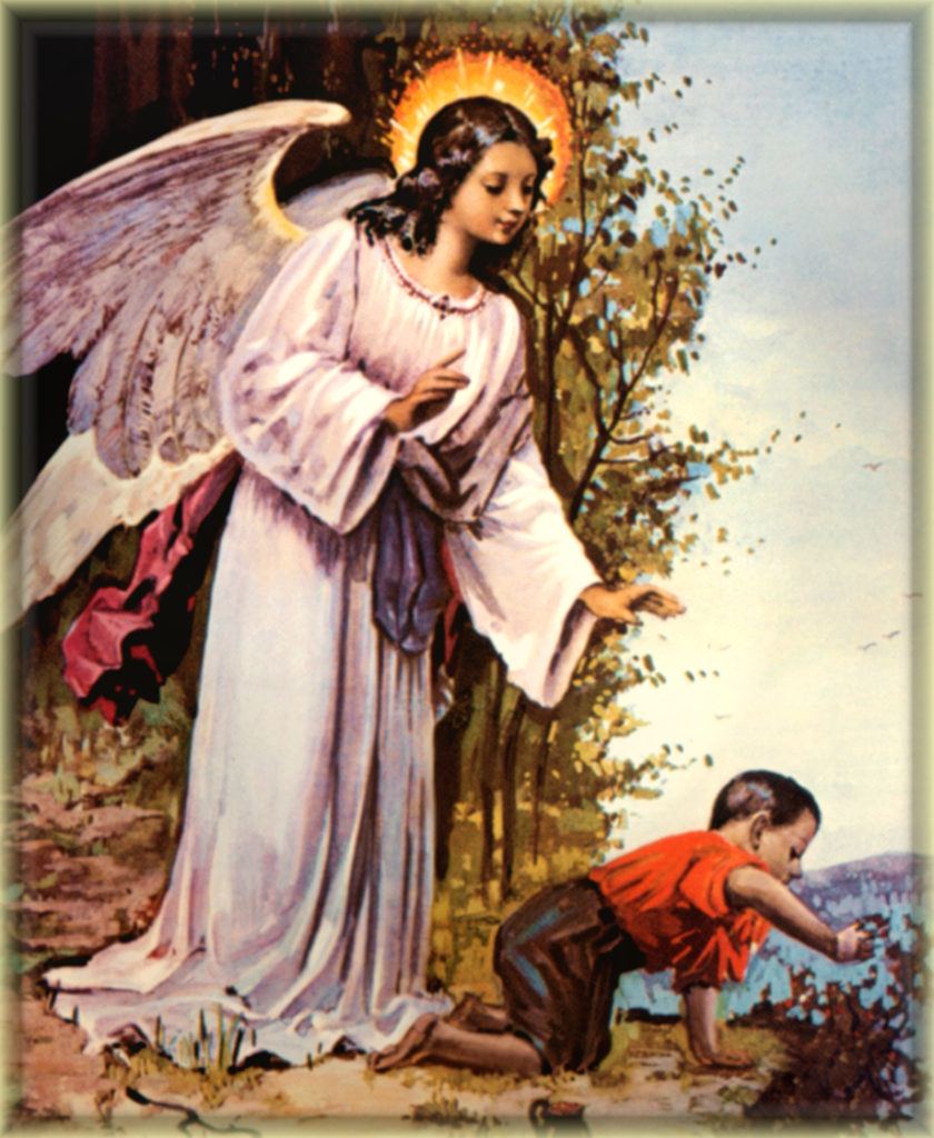 A Catholic version of a Guardian Angel.