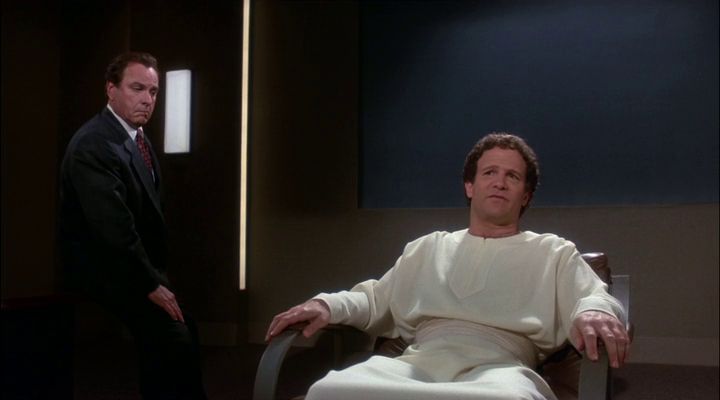 In the movie "Defending your life", the recently deceased person is put on trial to defend his actions during his lifetime.