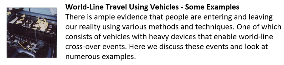 Vehicular world-line travel