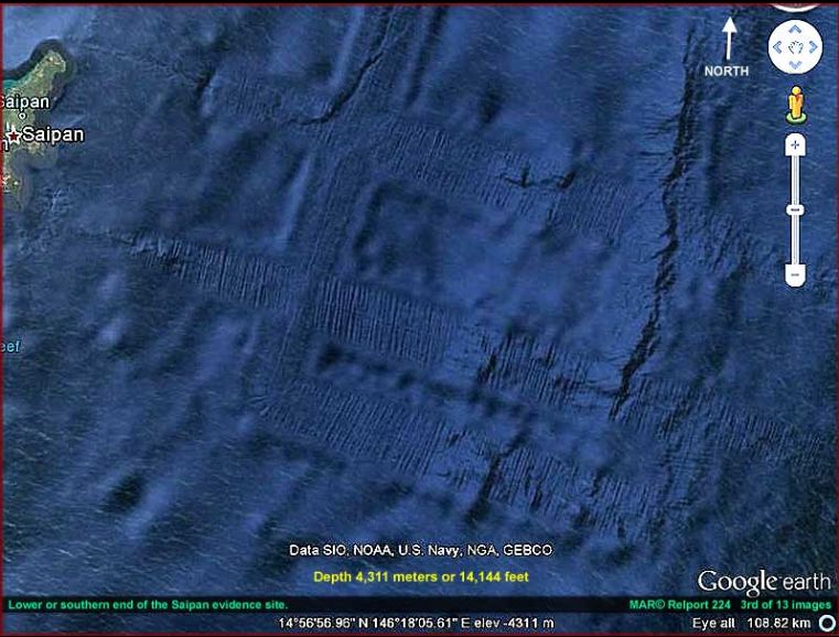 The undersea tracks show evidence of search efforts and collection and gathering behaviors.
