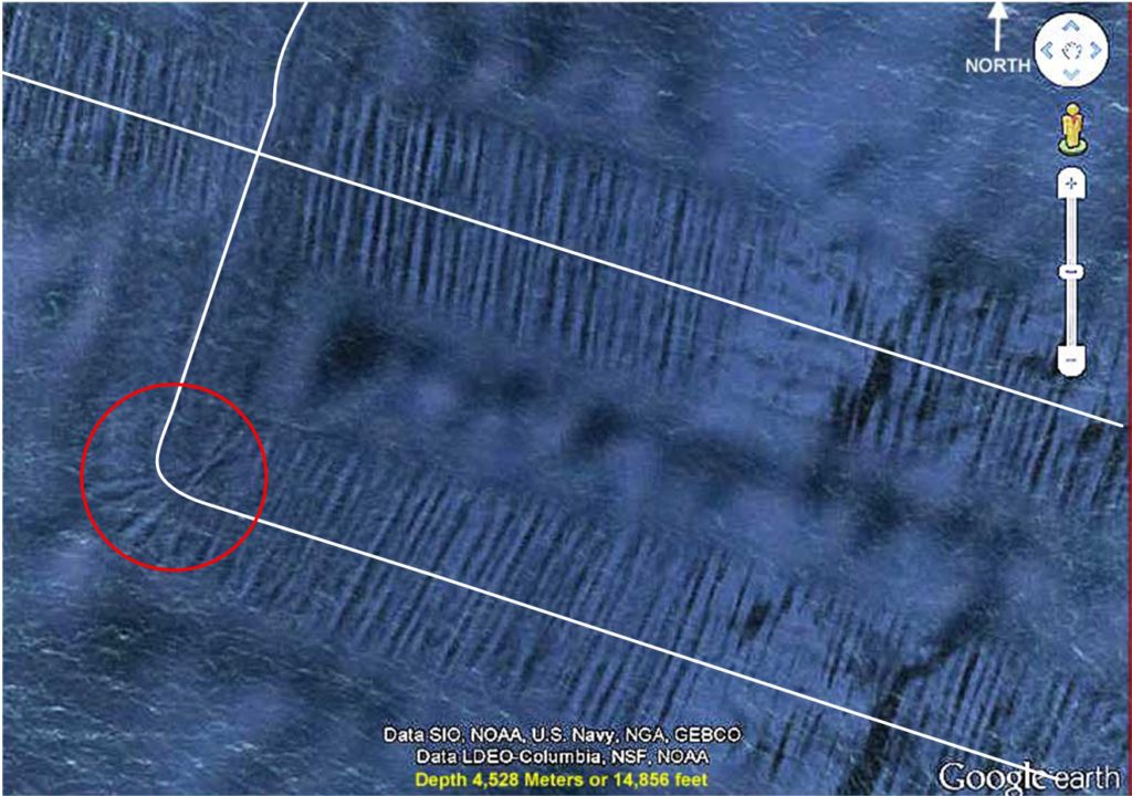 The tails under the sea do not match stress lines.