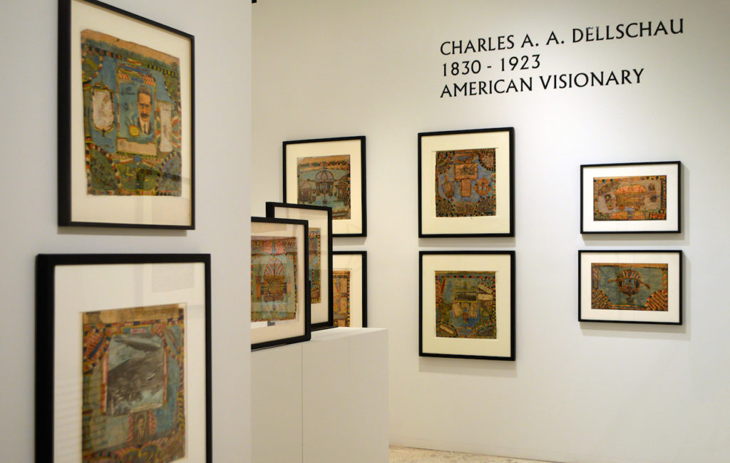 Artwork on display.