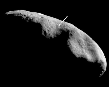 NEAR landing site on Eros.