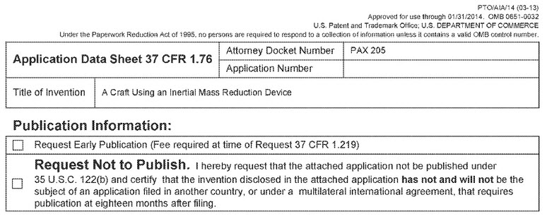 It is important to note that if the Navy had wanted this patent to remain classified, it could have filed the patent under the Invention Secrecy Act of 1951 (35 U.S.C. ch. 17).