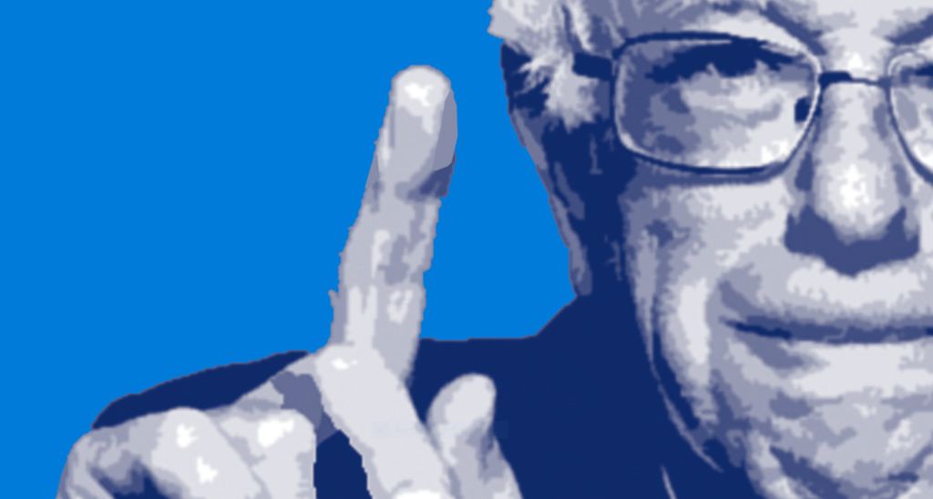 Bernie Sanders has the enthusiastic support of the art community for socialized everything. Bernie Sanders poster is very avant guard.