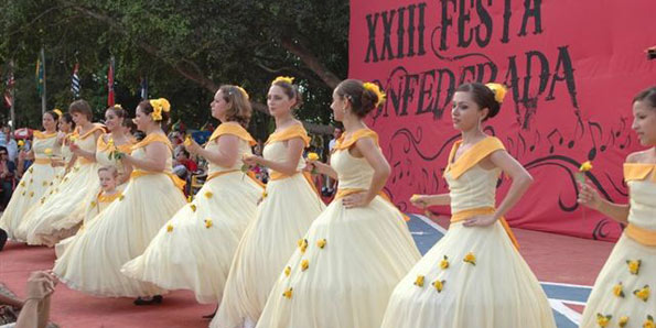 --PHOTO--Southern belles of the Confederacy living fine and well in Brazil.