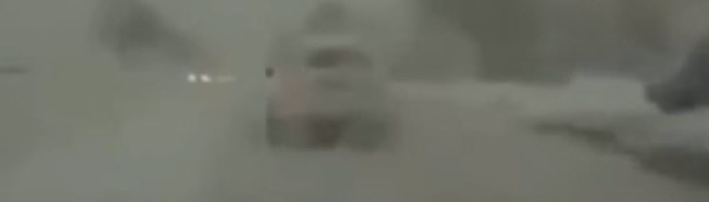What happens, however, when the car that you are following, and the tail lights that are your beacons, disappear directly from your view? Car in a snow storm.